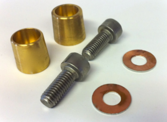 Batterie Pole und Bimetall-Scheiben