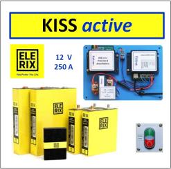 KISS active Komplettsystem 12V ELERIX ohne Monitor 70 Ah | 250 A