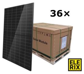 ELERIX ESM-480T Solar panel, Full Black, TOPCon N type, Mono, Half Cut, 480Wp, 120 cells, Pallet 36 pcs 