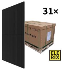 ELERIX ESM-580T Solarpanel, Vollschwarz, TOPCon N Typ, Mono, Half Cut, 580Wp, 144 Zellen, Palette 31 Stück 