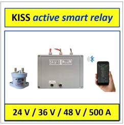 24-48V KISS active BMS System 500A Grundeinheit mit Display fertig montiert 