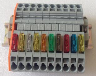 Wago-Sicherungsblock 10-fach 