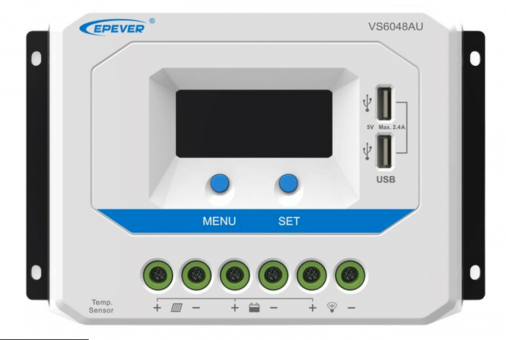 Solar PWM Regulator 12/24 V, 20A, Input 30V/50V, USB (LS1024EU) 