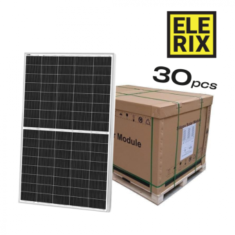 ELERIX Solarpanel Mono Half Cut 410Wp 120 Zellen, Palette 36 Stück (ESM-410) Weiß 