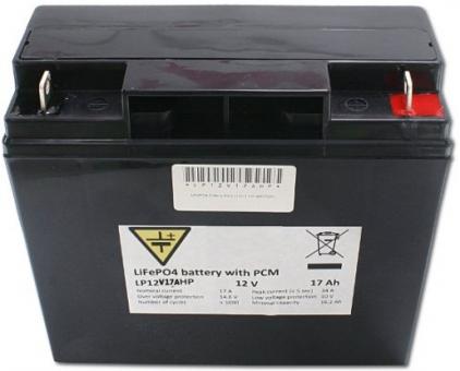 LiFePo4 12V 17AH PCM 