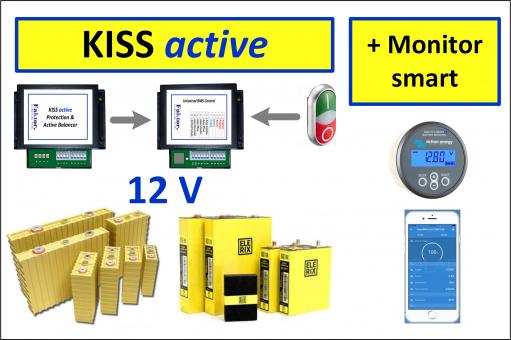 KISS active Komplettsystem 12V WINSTON mit Monitor 